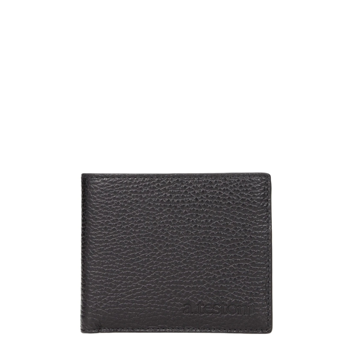 Testoni Black Leather Wallets