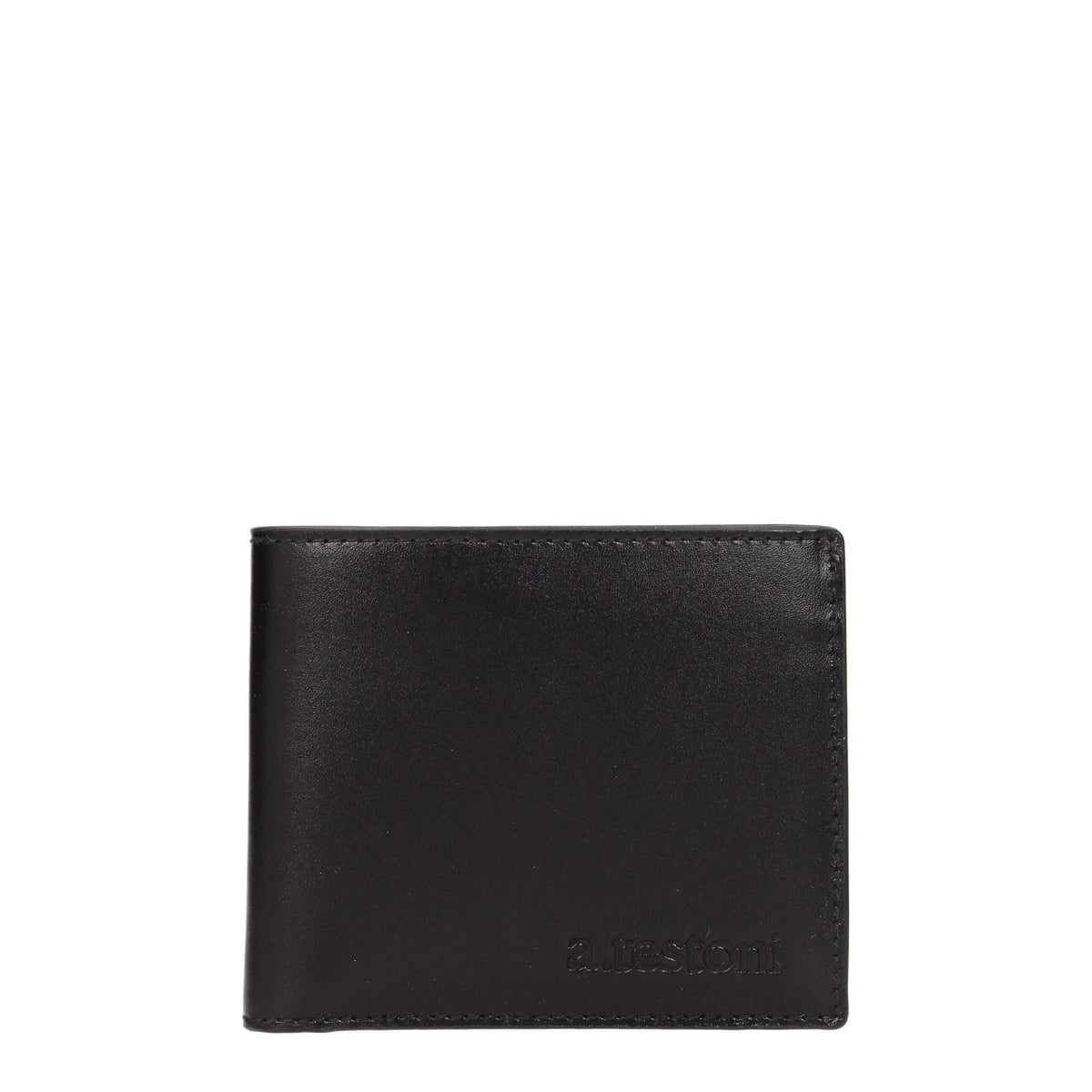 Testoni Black Leather Wallets