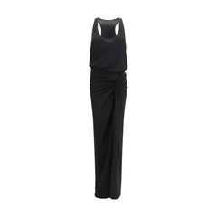 The Andamane Black Polyester Long Dress - IT40 | M