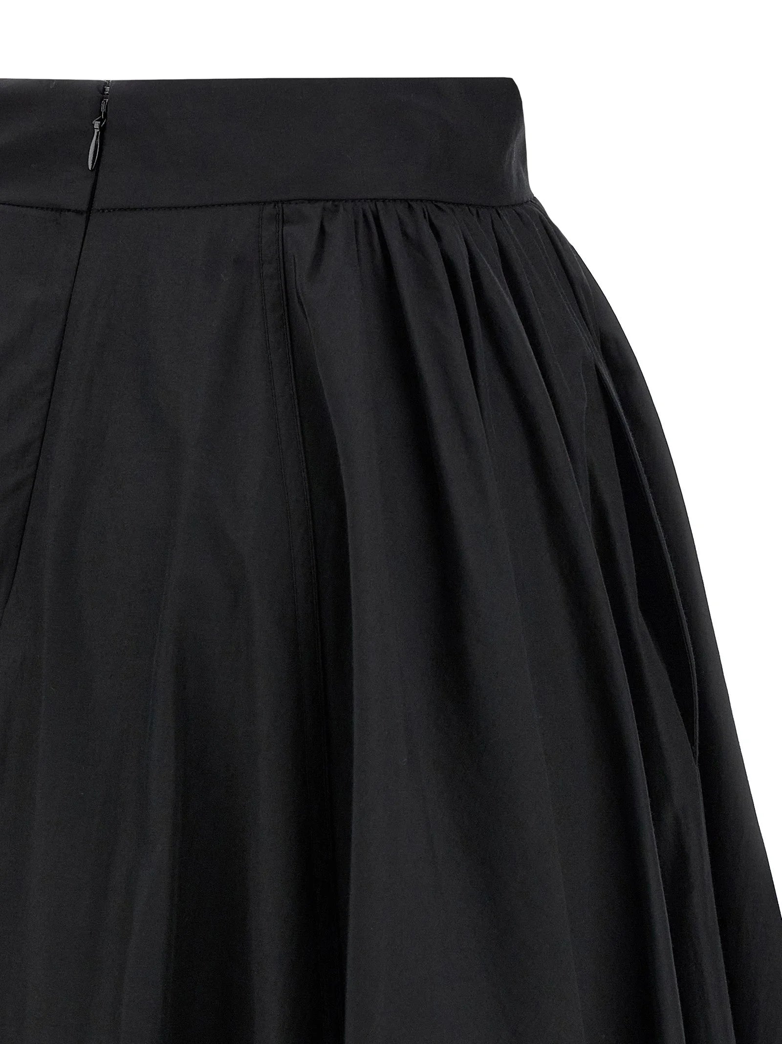 The Andamane Black Polyester Mini Skirt - IT38