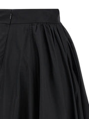 The Andamane Black Polyester Mini Skirt - IT38