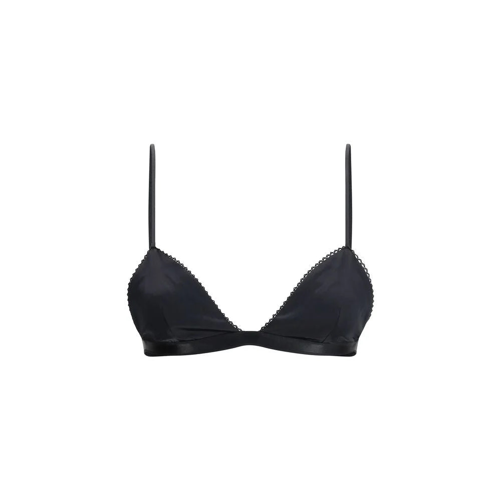 The Andamane Black Viscose Bra - M