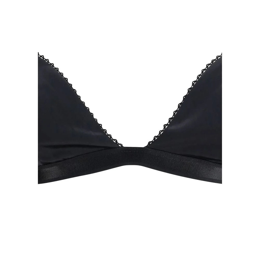 The Andamane Black Viscose Bra - M