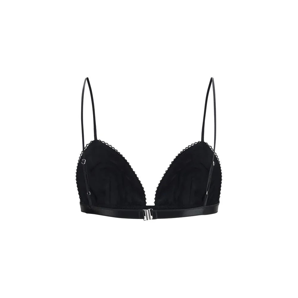 The Andamane Black Viscose Bra - M