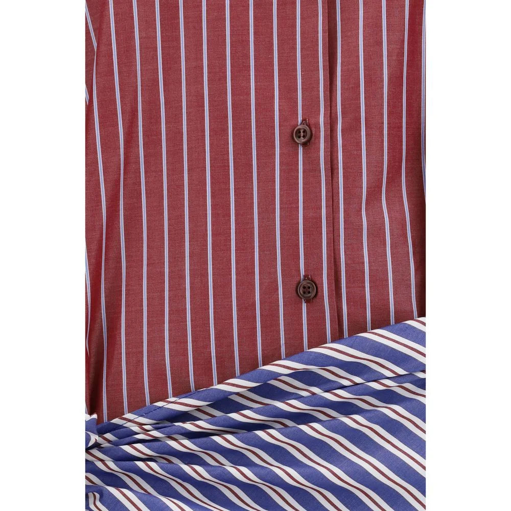 The Andamane Bordeaux Cotton Casual Dress - IT40 | M