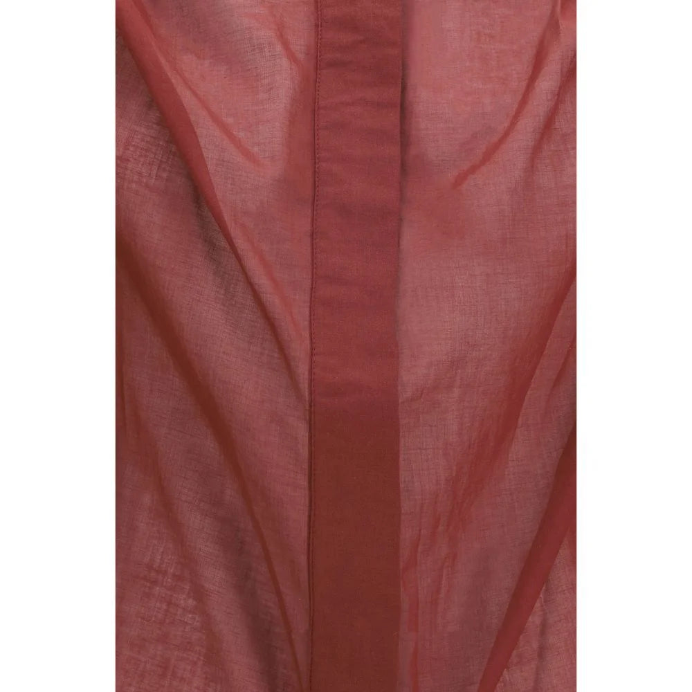 The Andamane Bordeaux Cotton Shirt