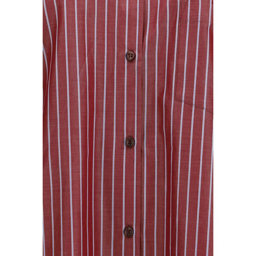 The Andamane Bordeaux Polyester Pattern Shirt