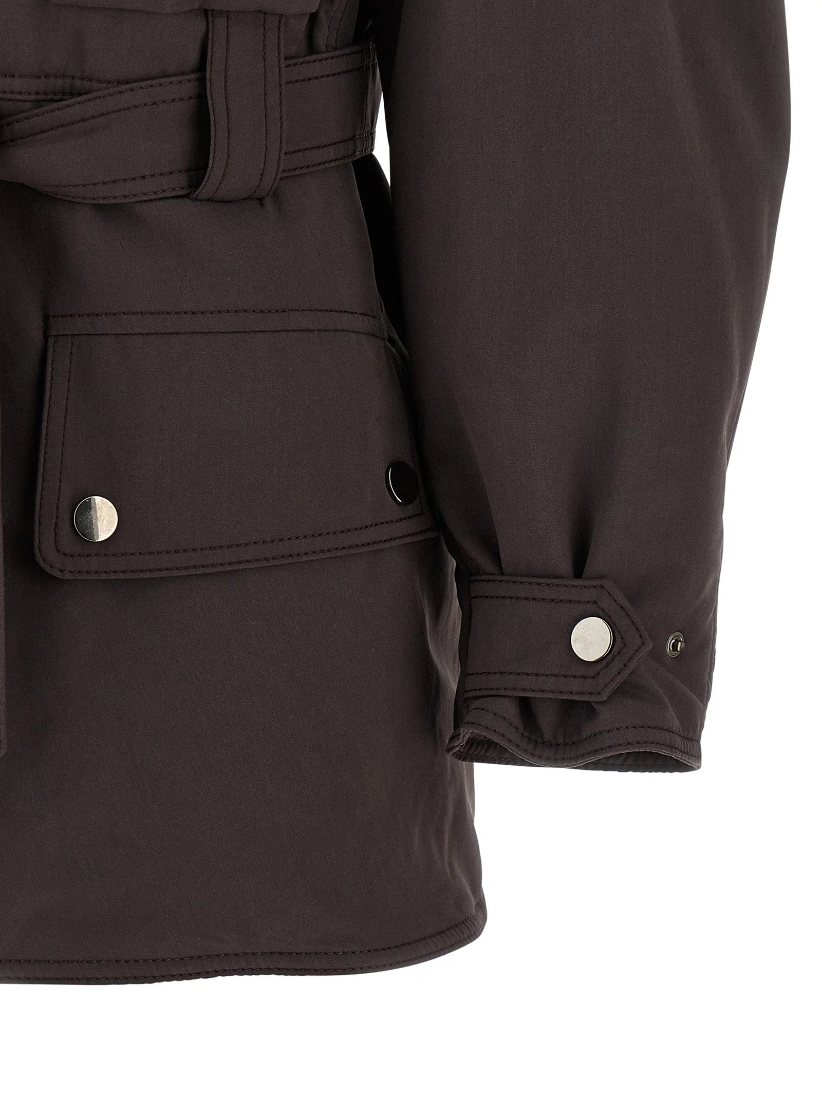The Andamane Brown Polyester Parka