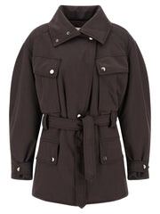 The Andamane Brown Polyester Parka