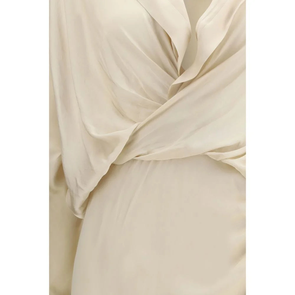 The Andamane Cream Viscose Casual Dress - IT42 | L