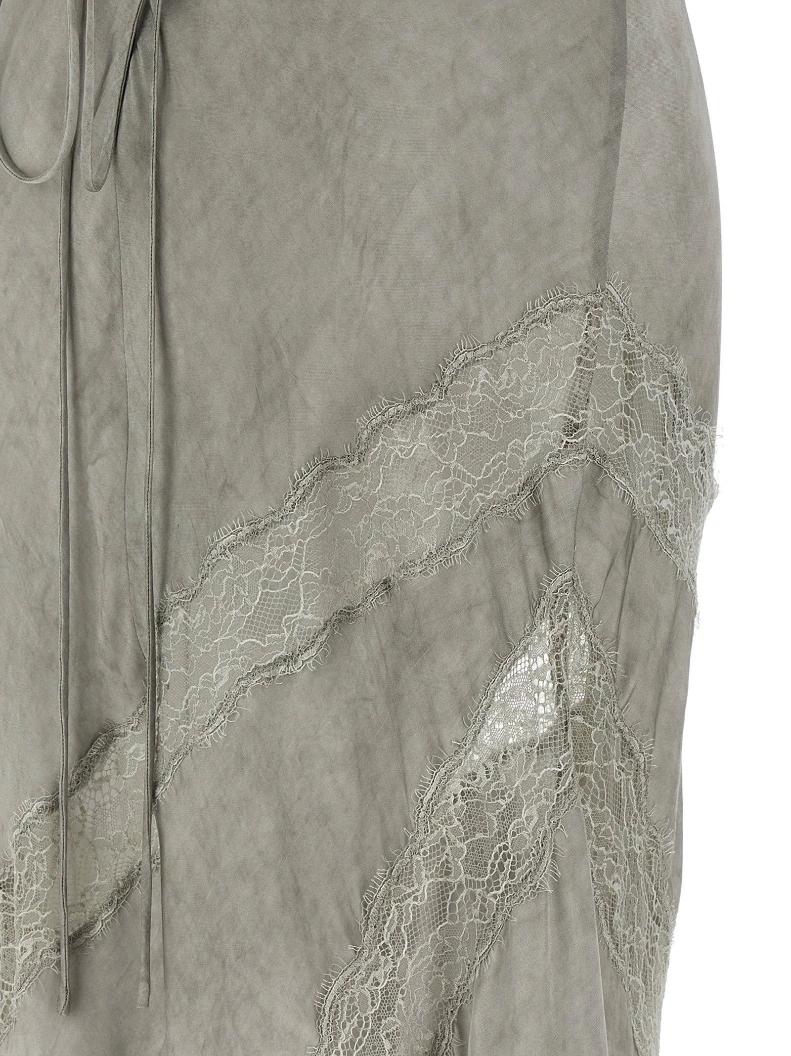 The Andamane Gray Viscose Long Dress