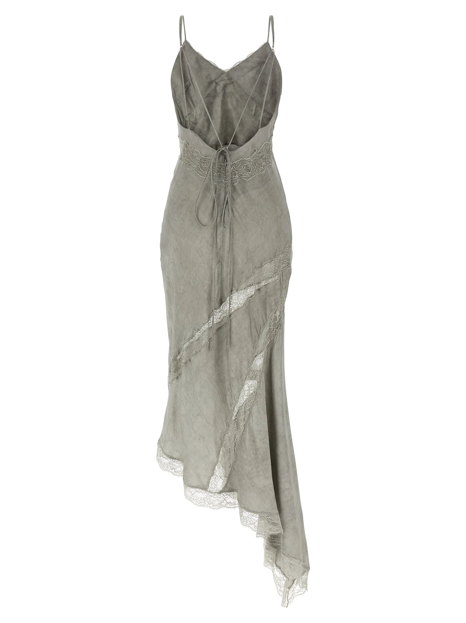 The Andamane Gray Viscose Long Dress