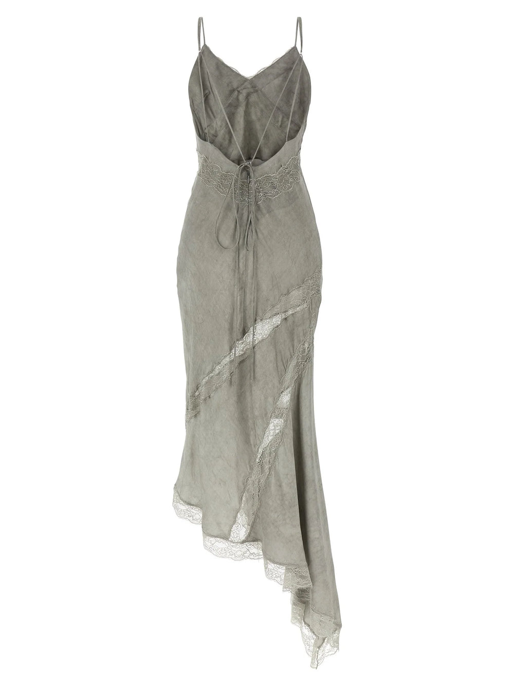 The Andamane Gray Viscose Long Dress