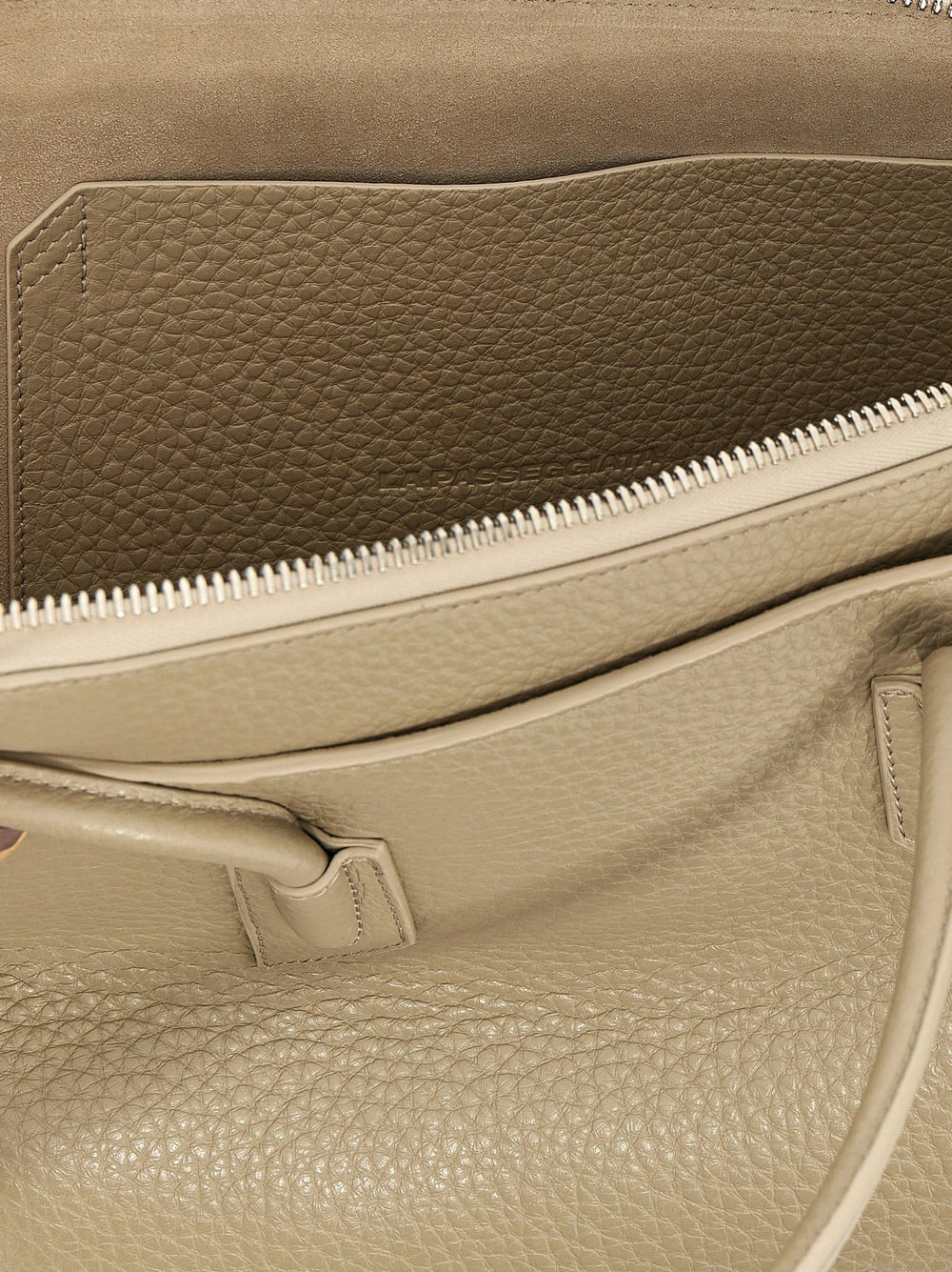 The Attico Beige Calfskin Shoulder Bag