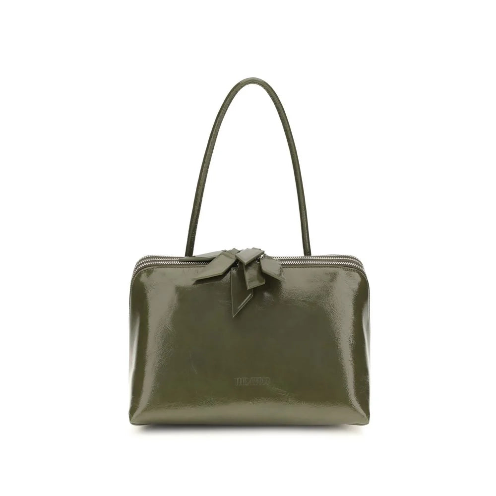 The Attico Bicolor Calf Leather Bos Taurus Shoulder Bag