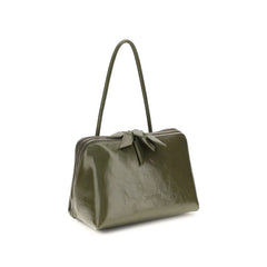 The Attico Bicolor Calf Leather Bos Taurus Shoulder Bag