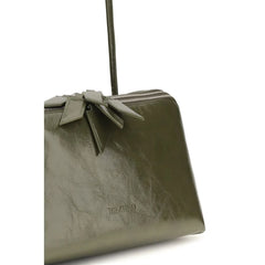 The Attico Bicolor Calf Leather Bos Taurus Shoulder Bag