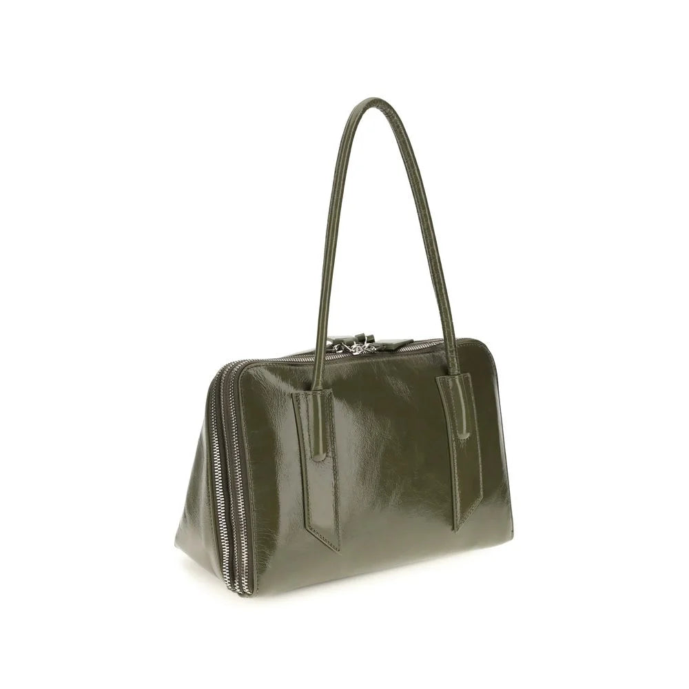 The Attico Bicolor Calf Leather Bos Taurus Shoulder Bag