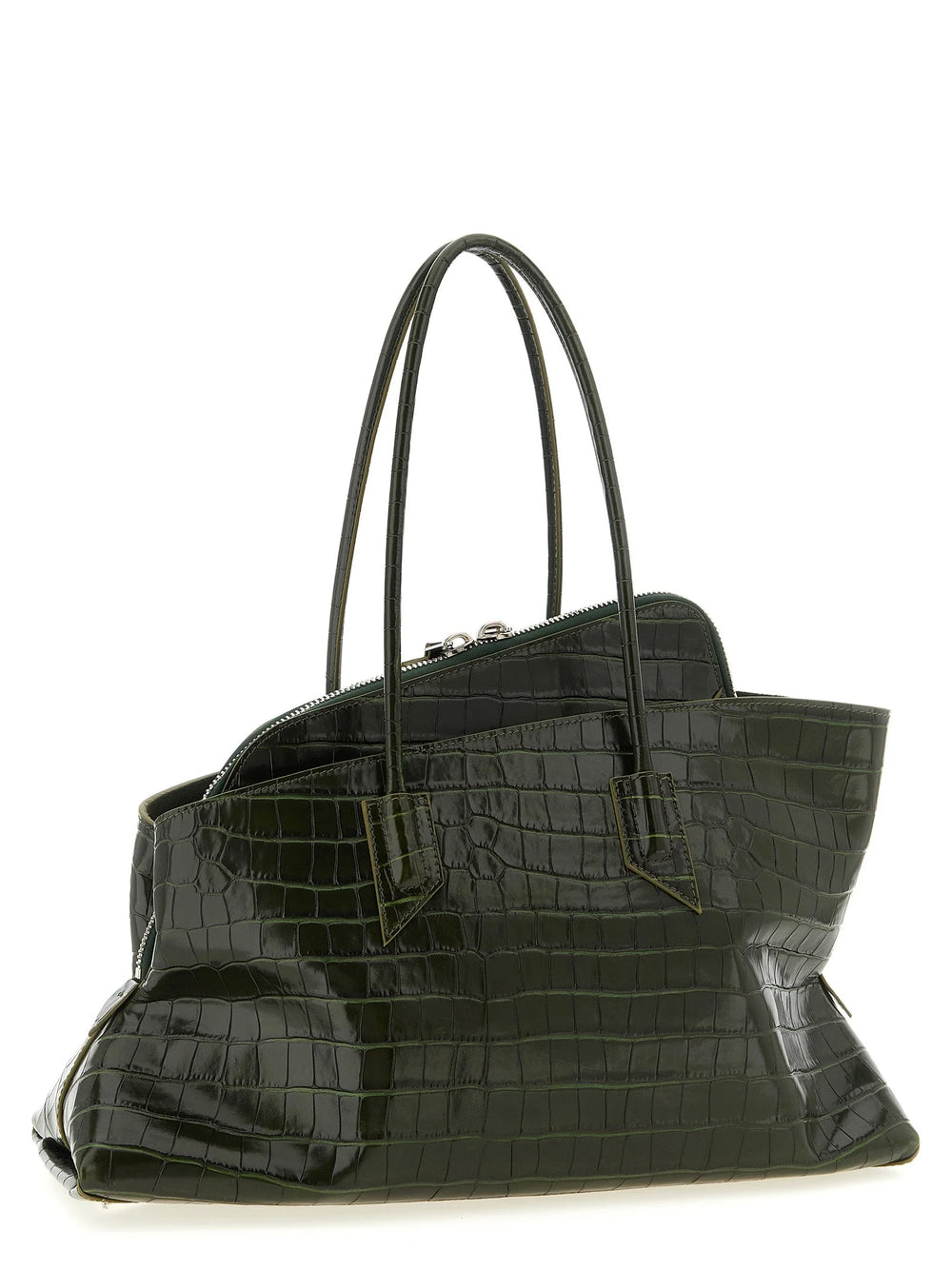 The Attico Bicolor Calfskin Shoulder Bag
