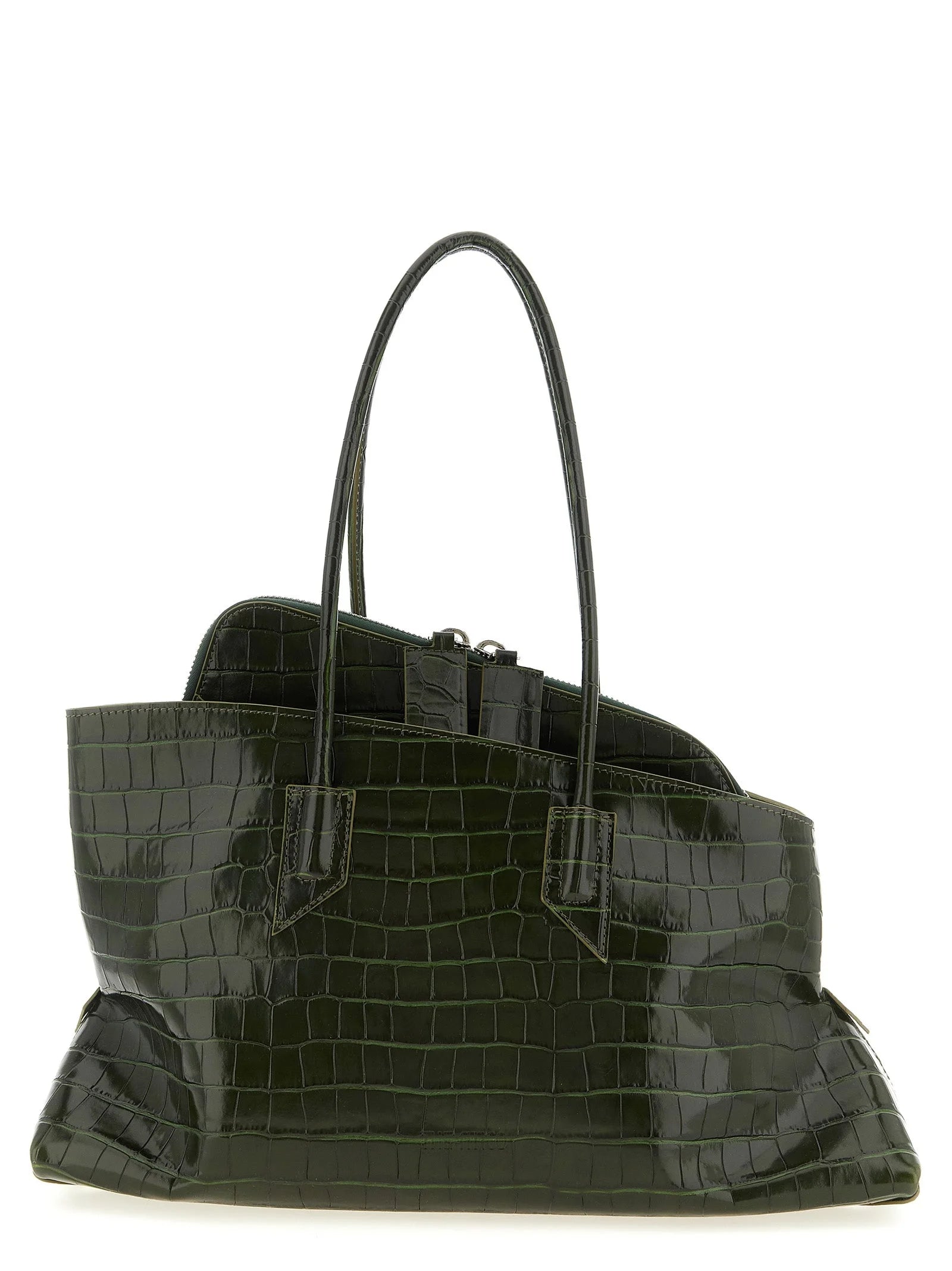 The Attico Bicolor Calfskin Shoulder Bag