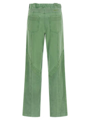 The Attico Bicolor Cotton Casual Pants