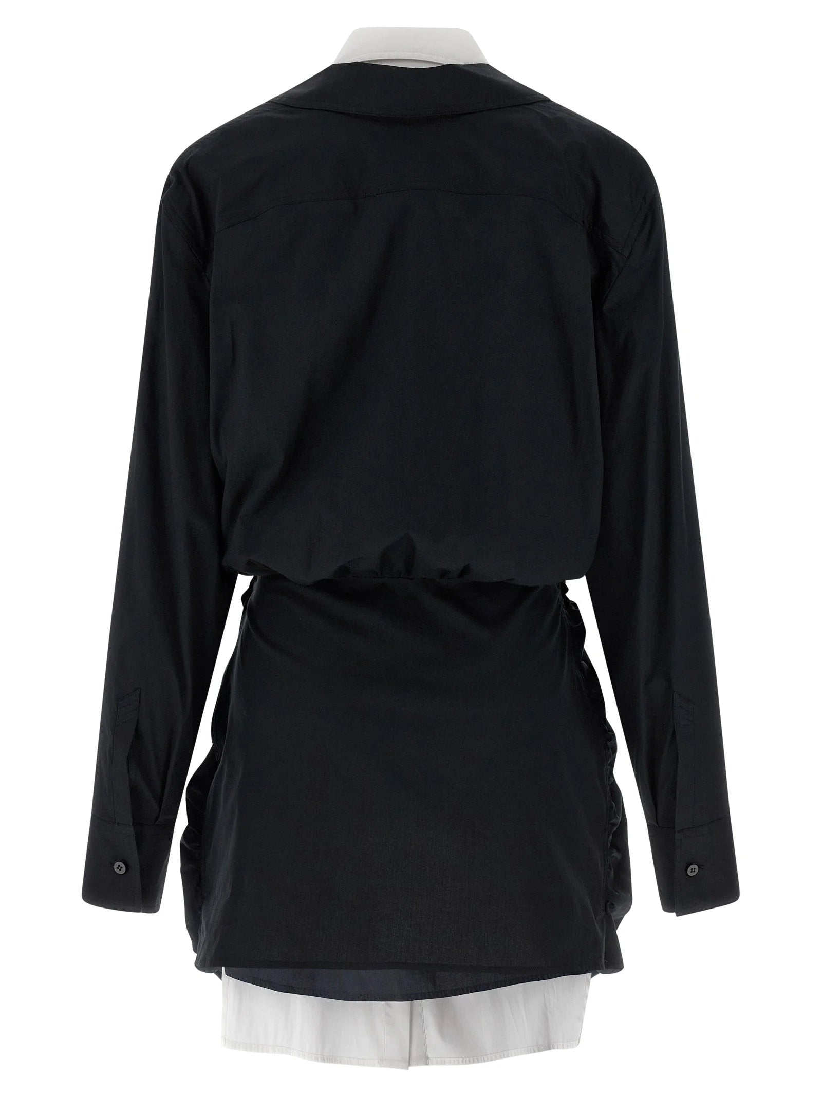The Attico Bicolor Cotton Short Dress