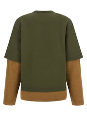 The Attico Bicolor Cotton Sweatshirt