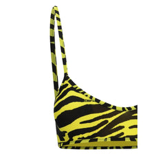 The Attico Bicolor Polyester Bikini