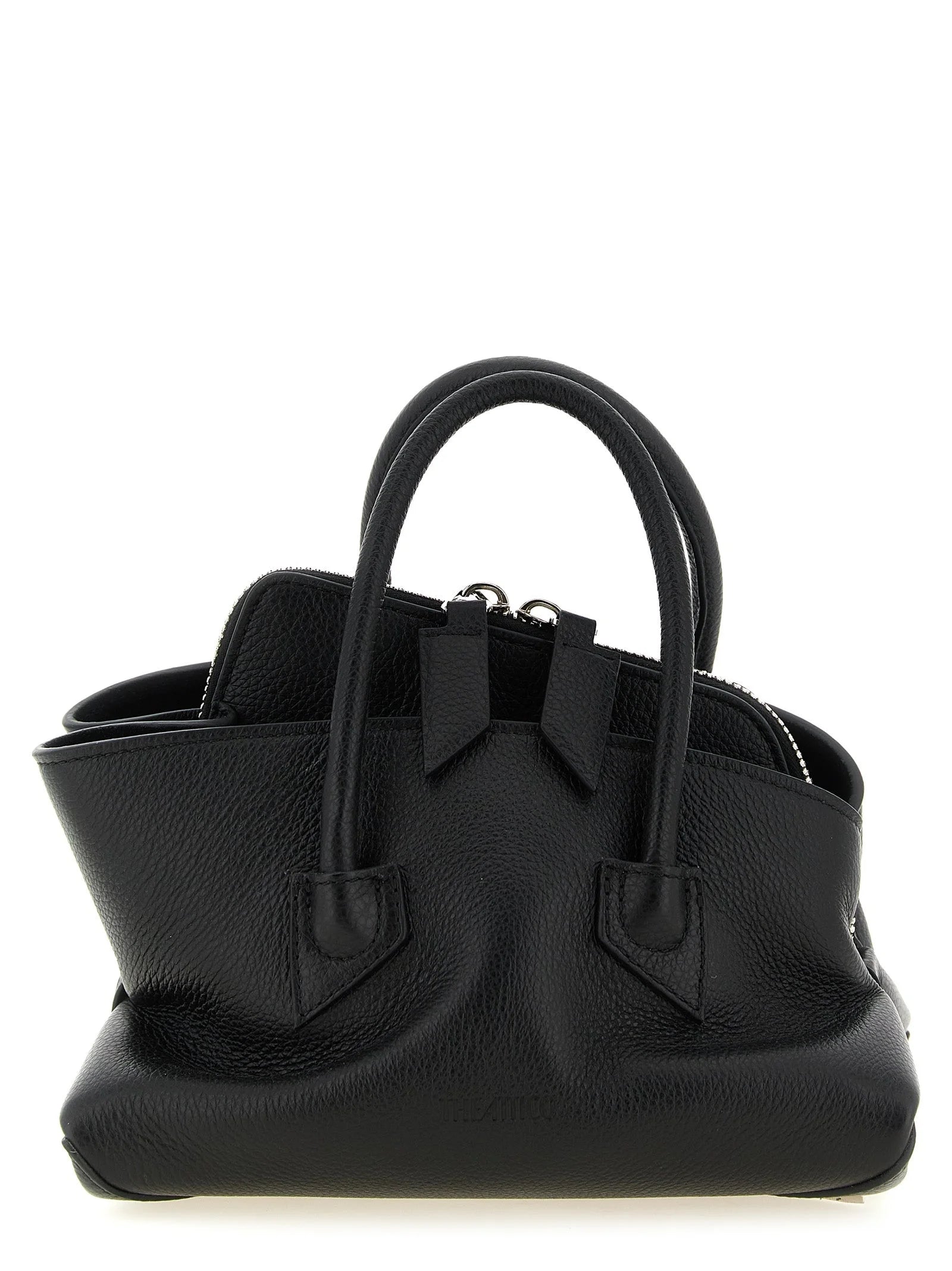 The Attico Black Bovine Leather Handbag