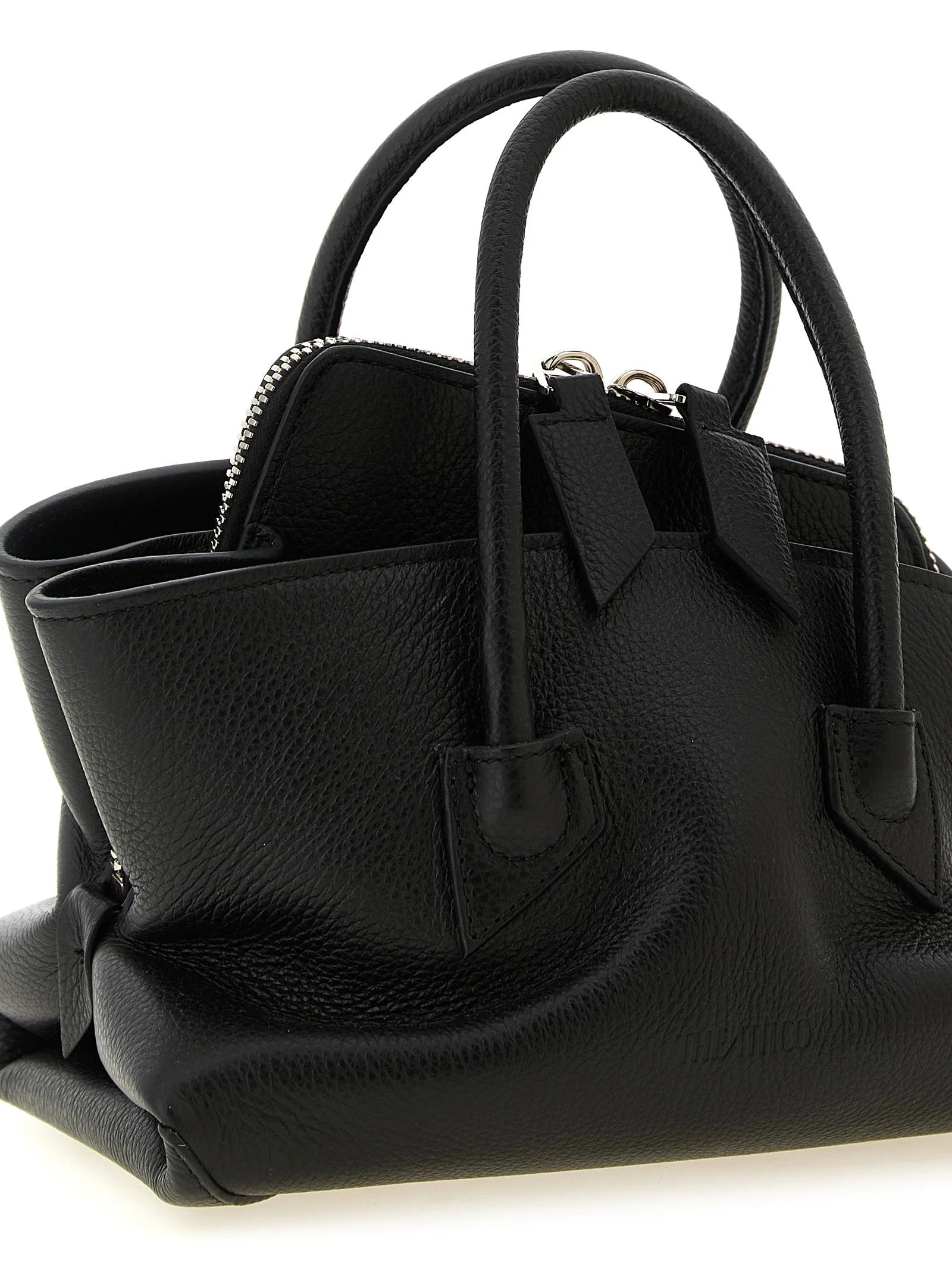 The Attico Black Bovine Leather Handbag