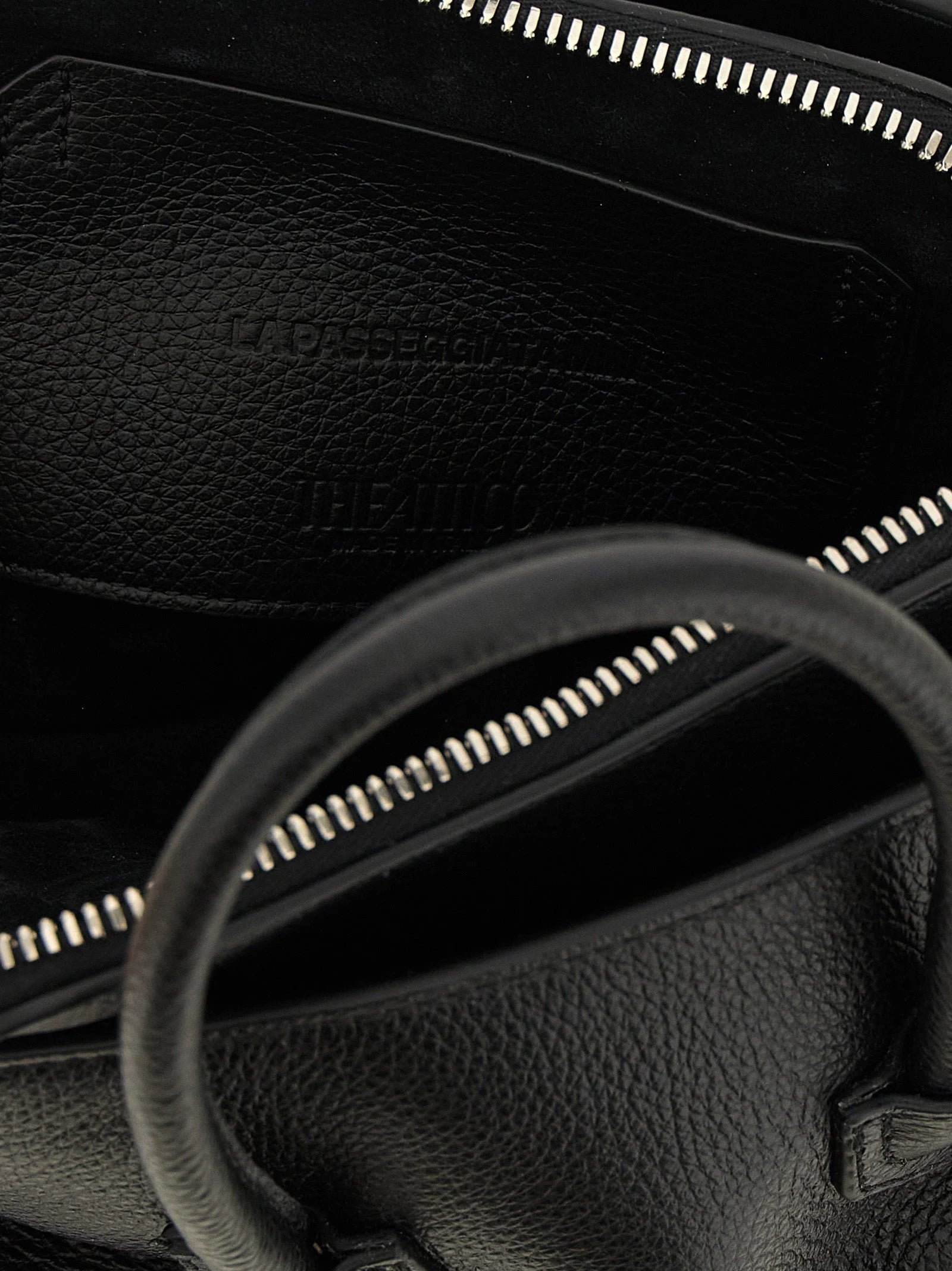 The Attico Black Bovine Leather Handbag