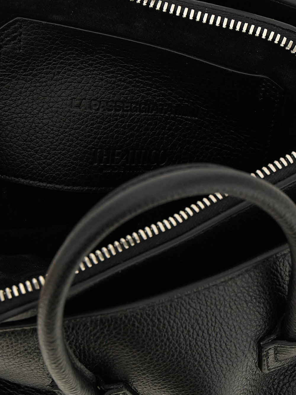 The Attico Black Bovine Leather Handbag