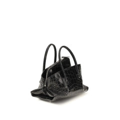 The Attico Black Calf Leather Bos Taurus Handbag