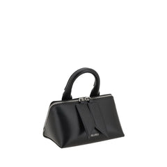 The Attico Black Calf Leather Bos Taurus Shoulder Bag