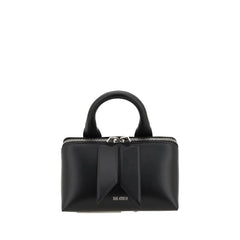 The Attico Black Calf Leather Bos Taurus Shoulder Bag
