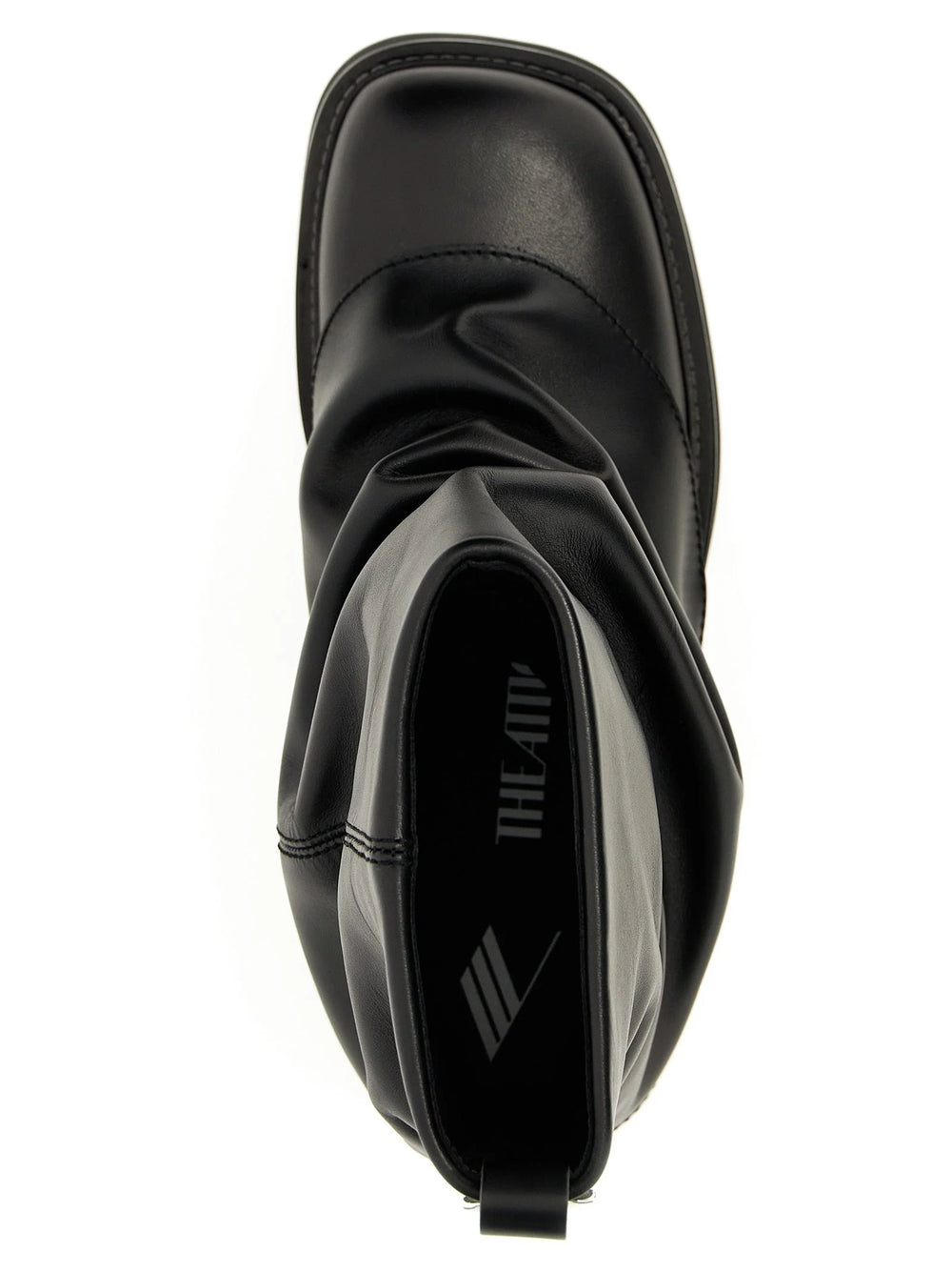The Attico Black Calfskin Ankle Boots - EU36/US6