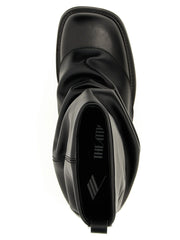 The Attico Black Calfskin Ankle Boots - EU36/US6