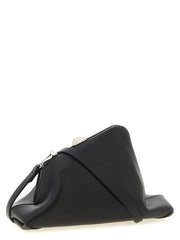 The Attico Black Calfskin Clutch Bag