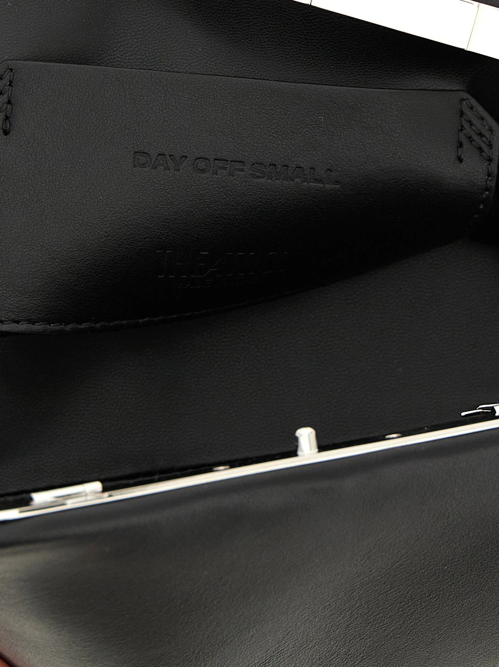The Attico Black Calfskin Clutch Bag