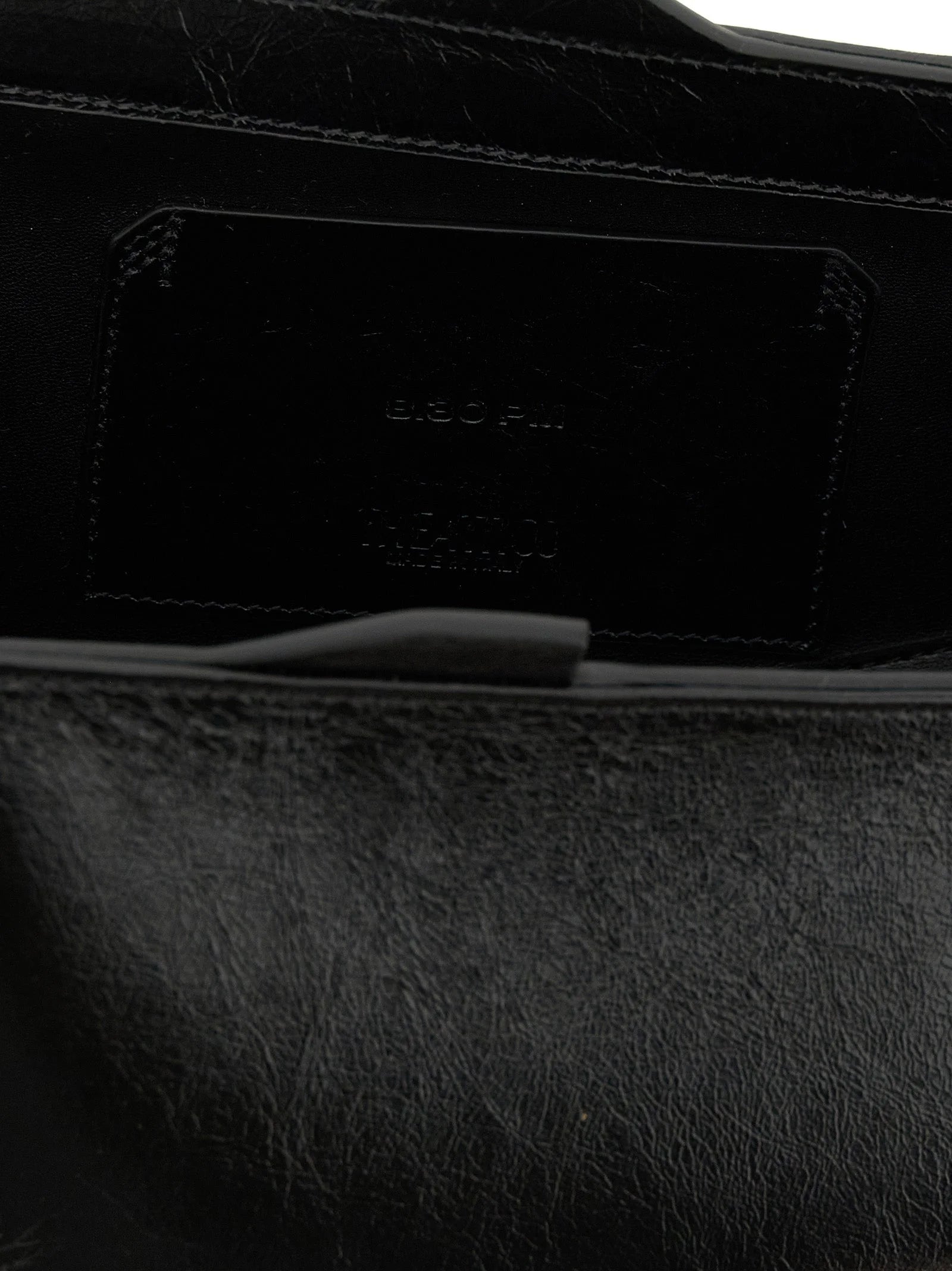 The Attico Black Calfskin Clutch Bag