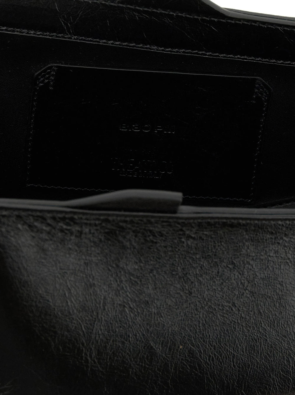 The Attico Black Calfskin Clutch Bag