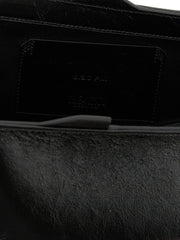 The Attico Black Calfskin Clutch Bag