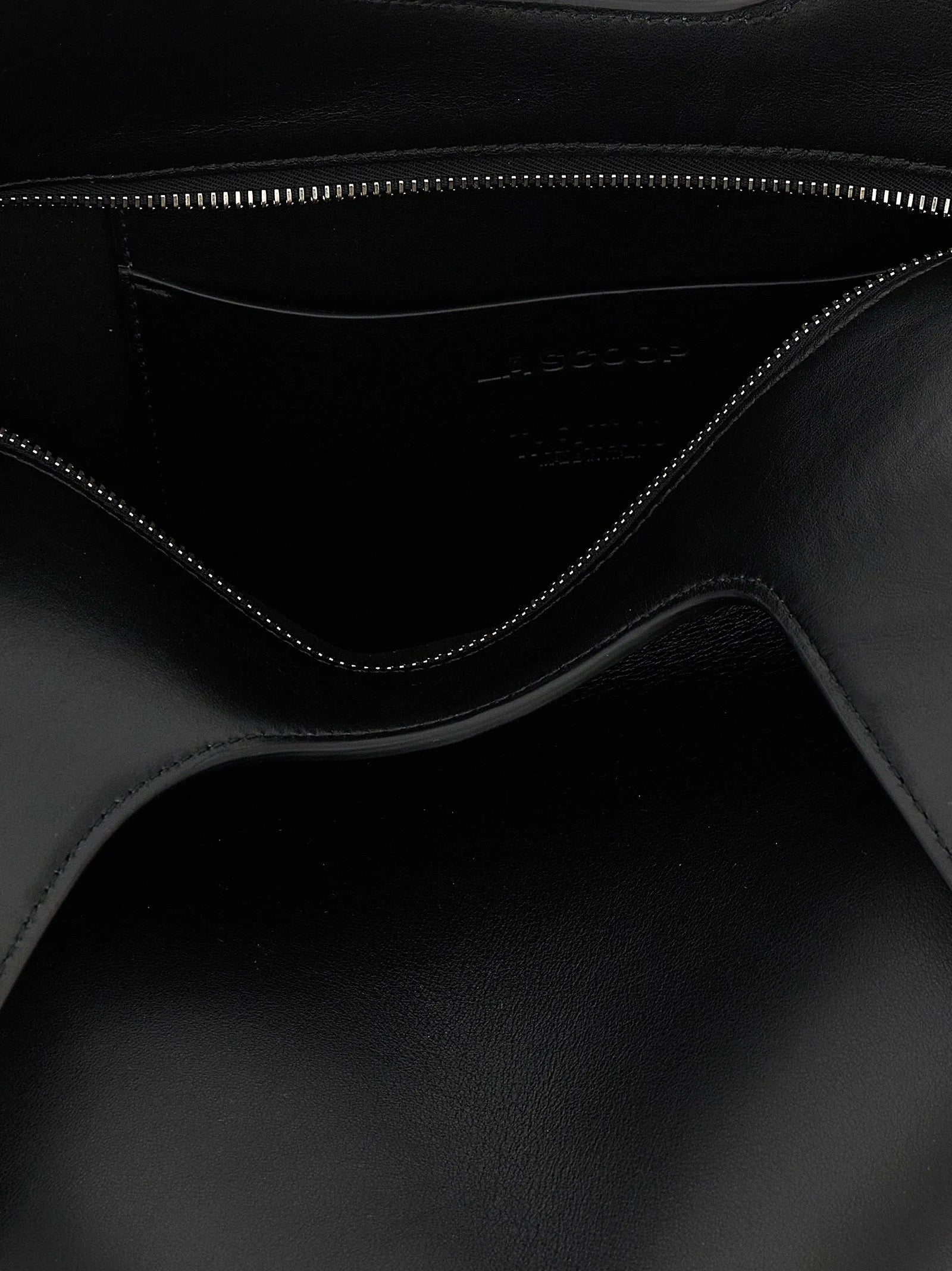 The Attico Black Calfskin Shoulder Bag