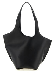 The Attico Black Calfskin Shoulder Bag
