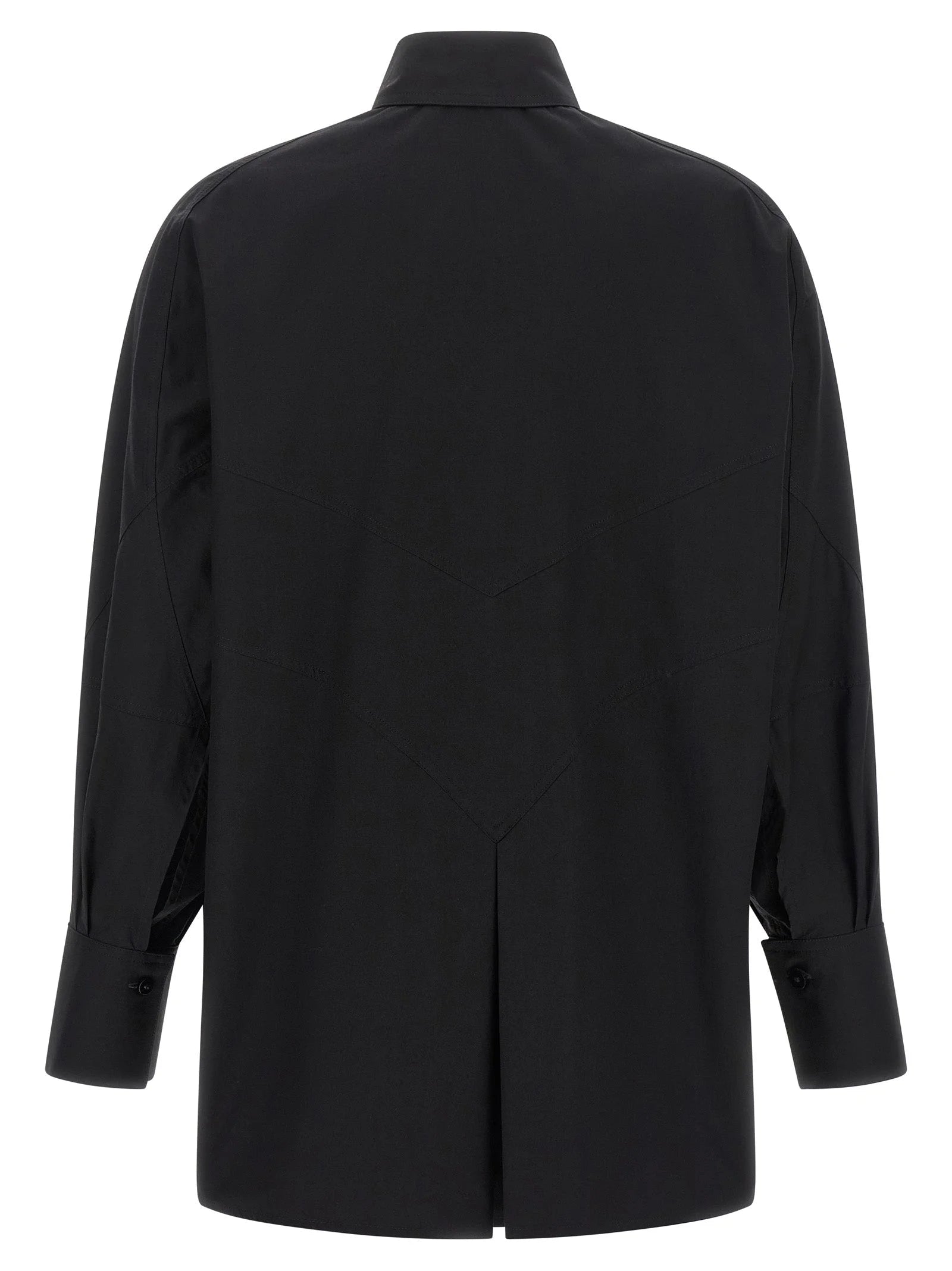 The Attico Black Cotton Blouse