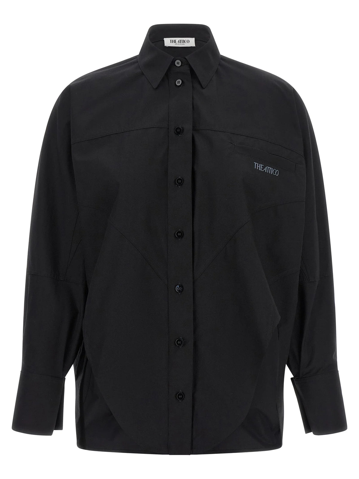 The Attico Black Cotton Blouse