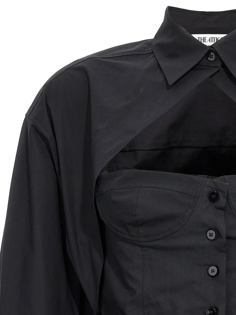 The Attico Black Cotton Blouse - IT40