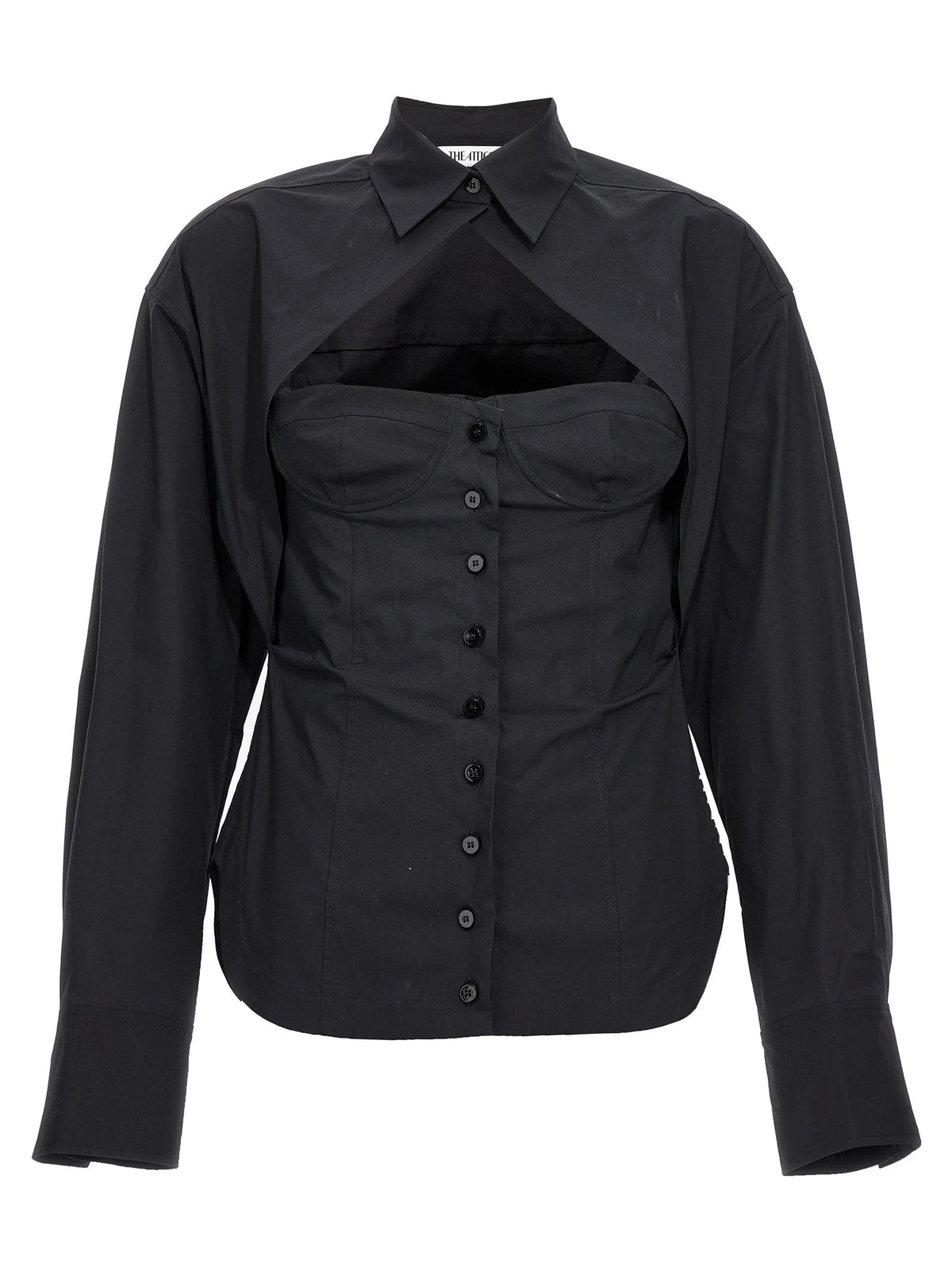 The Attico Black Cotton Blouse - IT40