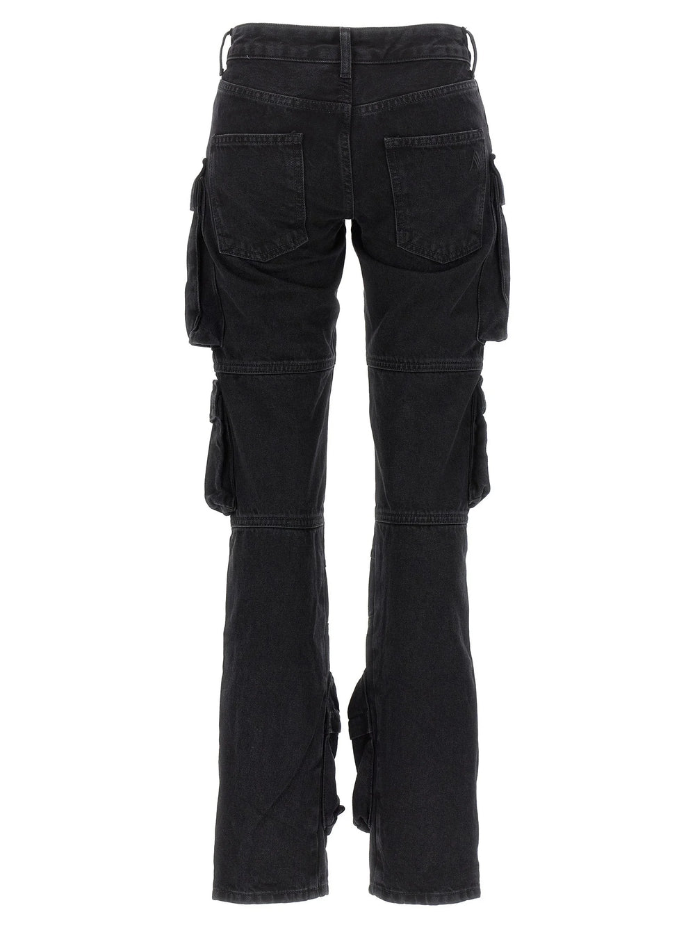 The Attico Black Cotton Cargo Pants