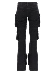 The Attico Black Cotton Cargo Pants